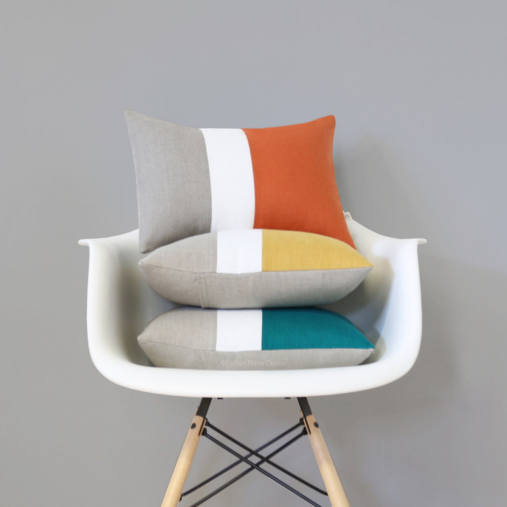 Colorblock Pillows