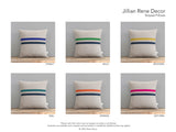 Striped Pillow - Cobalt, Navy and Natural