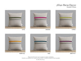 Striped Pillow Cover - Sangria and Stone