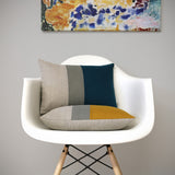 Colorblock Pillows - Marigold or Lake