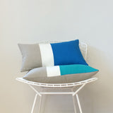 Colorblock Pillow - Jadeite/Cream/Natural