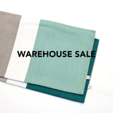 WAREHOUSE SALE 12x20 Colorblock Pillow Cover with Cream Stripe