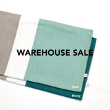 WAREHOUSE SALE 12x20 Colorblock Pillow Cover with Cream Stripe