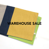 WAREHOUSE SALE 12x20 Colorblock Pillow Cover with Navy Stripe