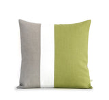 Linden Green Colorblock Pillow Cover