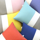 Colorblock Pillow Covers - Serenity, Cobalt or Mint