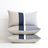 Chambray Striped Pillow - Navy