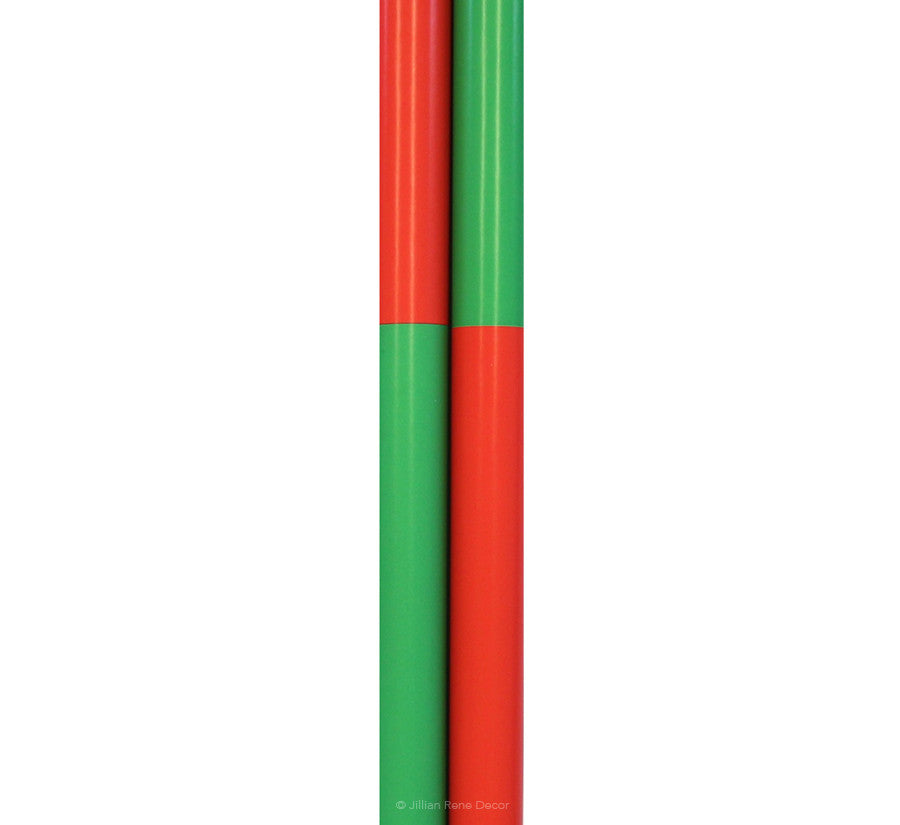 Colorblock Wrapping Paper - Red and Green