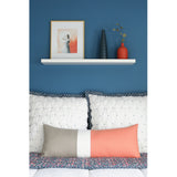 Extra Long Lumbar Colorblock Pillow (14x35) Cantaloupe