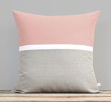 Blush Horizon Line Pillow