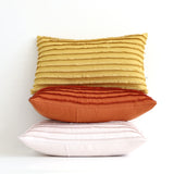 Burnt Orange Layered Fringe Pillow