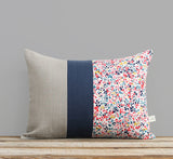 Limited Edition: Sandalwood Leaves Liberty Print Pillow Cover - Ninataylor Navy