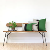 Colorblock Pillow - Meadow/Black/Natural
