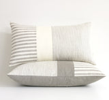 Minimal Striped Linen Lumbar Pillow