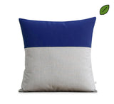 Outdoor Colorblock Pillow - Natural Two Tone