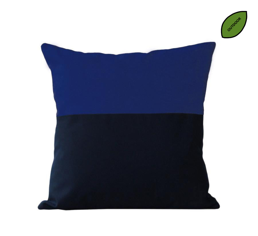 Outdoor Colorblock Pillow - Two Tone