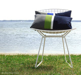 Outdoor Colorblock Pillow - Striped Lumbar