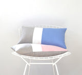 Rose Quartz Colorblock Pillow - 2016 Pantone Color of the Year