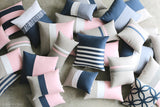 AS SEEN in Vogue Magazine: Rose Quartz Colorblock Pillow Cover