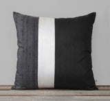 Silk Colorblock Pillow - Merlot