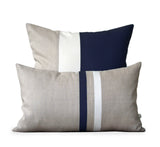 Lumbar Colorblock Pillow - Navy Blue