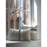 Striped Pillow - Black/Cream/Natural