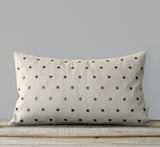 Studded Pillow - Natural Linen