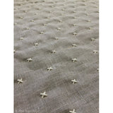 Stitched Linen Pillow - Olive and Natural