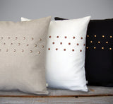 Studded Linen Pillow - 20x20