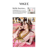 AS SEEN in Vogue Magazine: Rose Quartz Colorblock Pillow Cover