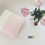 Serenity Colorblock Pillows - 2016 Pantone Color of the Year