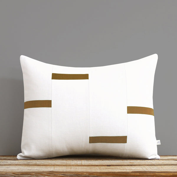 Interconnection Pillow - Caramel and Cream