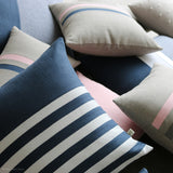 Breton Stripe Pillow - Navy and Cream