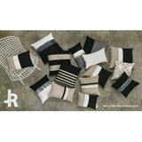 Rugby Stripe Pillow - Black and Natural