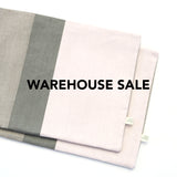 WAREHOUSE SALE 12x16 Colorblock Pillow Cover with Stone Stripe