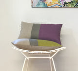Colorblock Pillow - Amethyst or Linden