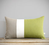 12x20 Linden Green Colorblock Pillow Cover by Jillian Rene Decor