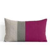 Colorblock Pillow - Sangria