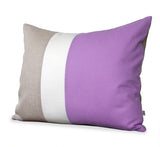 Colorblock Pillow - Orchid/Cream/Natural