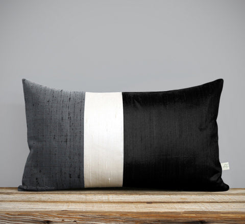 Silk Colorblock Pillow