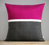 Silk Horizon Line Pillow - Pink Splendor