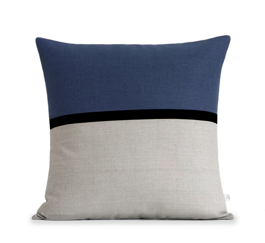 Cushion Cover navy line