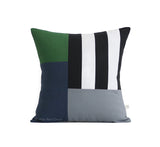 Graphic Grid Pillow - Black, Cream, Meadow, Navy, Grey