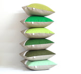 Custom Green Colorblock Pillow Covers