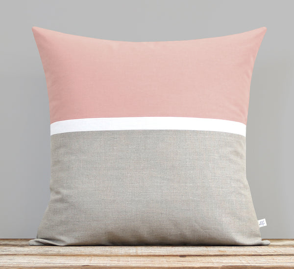 Blush Horizon Line Pillow