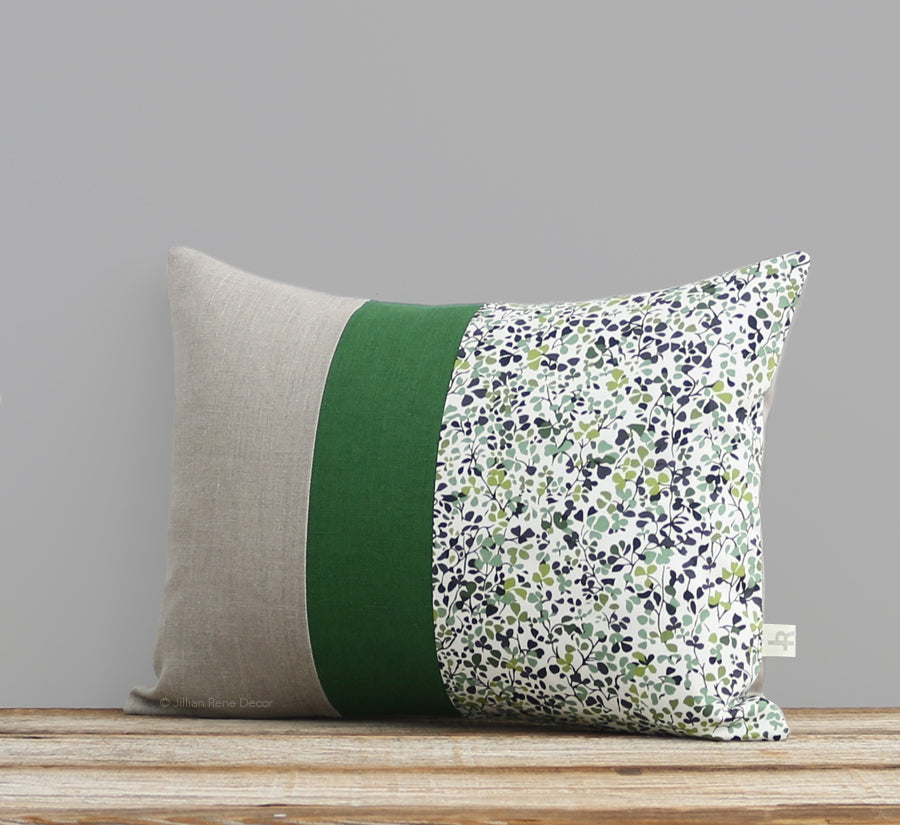Limited Edition: Sandalwood Leaves Liberty Print Pillow Cover - Ninataylor Meadow