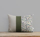 Limited Edition: Floral Liberty Print Pillow Cover - Wiltshire Green