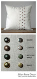 Studded Linen Pillow - 20x20
