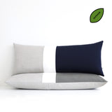 OUTDOOR Colorblock Pillow Cover (14x35)