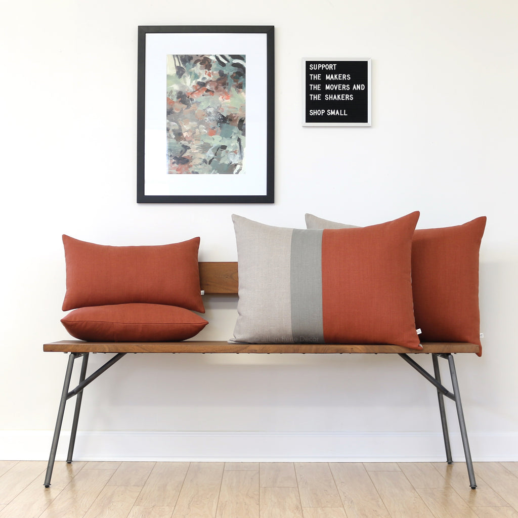 Sienna Colorblock Pillow by JILLIAN RENE DECOR – Jillian Rene Decor
